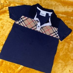 Kids Burberry polo shirt